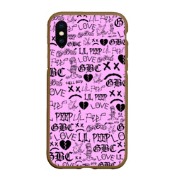 Чехол для iPhone XS Max матовый LIL Peep logobombing