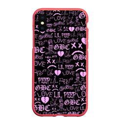 Чехол для iPhone XS Max матовый LIL Peep logobombing