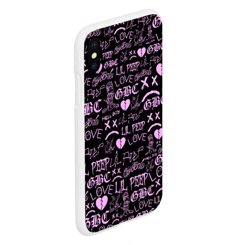 Чехол для iPhone XS Max матовый LIL Peep logobombing - фото 3