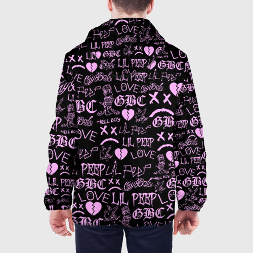 Мужская куртка 3D LIL Peep logobombing, цвет 3D печать - фото 5