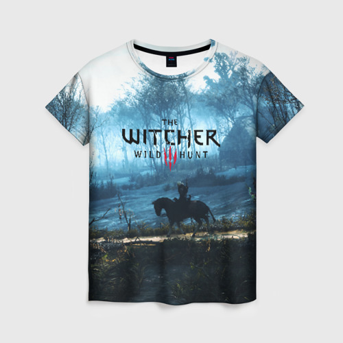 Женская футболка 3D с принтом THE WITCHER, вид спереди #2