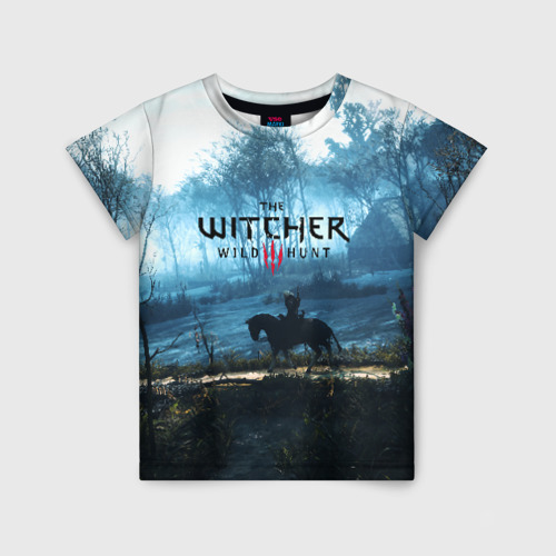 Детская футболка 3D с принтом The Witcher, вид спереди #2