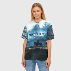 Женская футболка oversize 3D The Witcher - фото 2