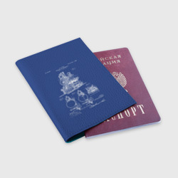 Обложка для паспорта матовая кожа Locomotives - фото 2