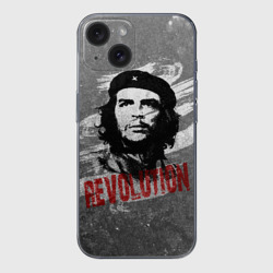 Чехол для iPhone 15 силиконовый с защитой камеры Че Гевара