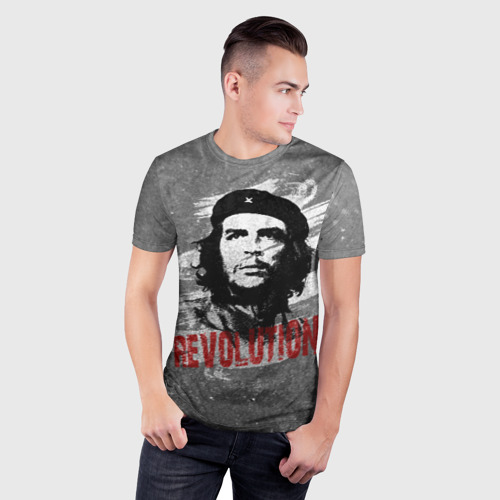 Мужская футболка 3D Slim Че Гевара, цвет 3D печать - фото 3