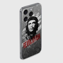 Чехол для iPhone 15 Pro силиконовый с защитой камеры Че Гевара - фото 2