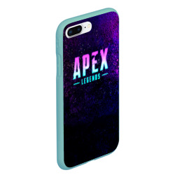 Чехол для iPhone 7Plus/8 Plus матовый Apex Legends. Neon logo - фото 2