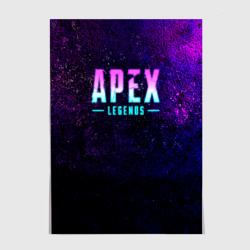 Постер Apex Legends. Neon logo