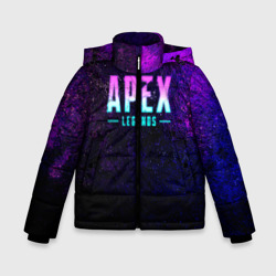 Зимняя куртка для мальчиков 3D Apex Legends. Neon logo