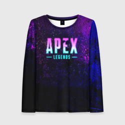 Женский лонгслив 3D Apex Legends. Neon logo