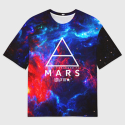 Мужская футболка oversize 3D 30 Seconds to mars