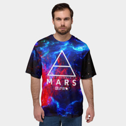Мужская футболка oversize 3D 30 Seconds to mars - фото 2