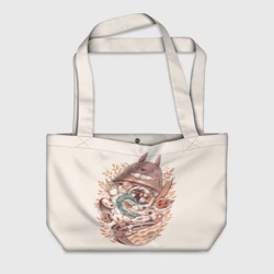 Пляжная сумка 3D My Neighbor Totoro кашамала