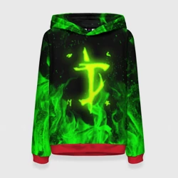 Женская толстовка 3D Doom eternal Дум огонь