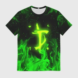 Мужская футболка 3D Doom eternal Дум огонь