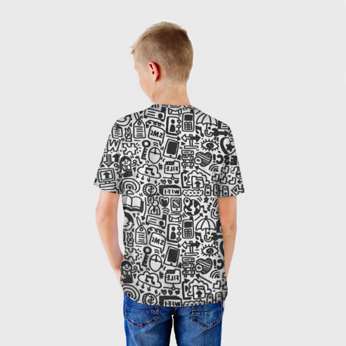 Детская футболка 3D Символы, цвет 3D печать - фото 4