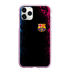 Чехол для iPhone 11 Pro Max матовый FC Barcelona Barca ФК Барселона