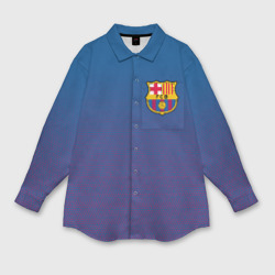 Мужская рубашка oversize 3D FC Barca