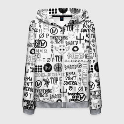 Мужская толстовка 3D на молнии Twenty One pilots