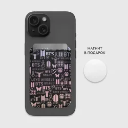 Картхолдер Magsafe магнитный BTS logobombing - фото 2