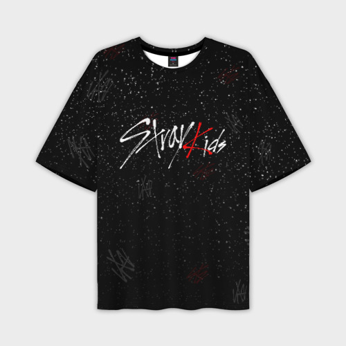 Мужская футболка oversize 3D Stray kids, цвет 3D печать