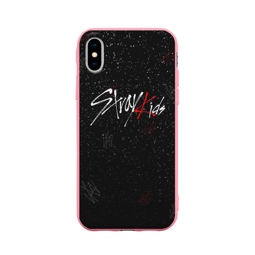 Чехол для iPhone X матовый Stray kids