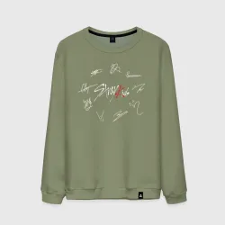 Мужской свитшот хлопок Stray kids автографы