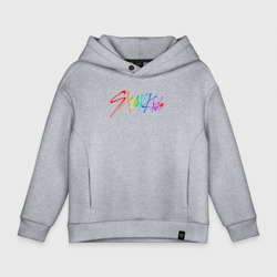 Детское худи Oversize хлопок Stray kids автографы