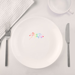 Набор: тарелка + кружка Stray kids автографы - фото 2