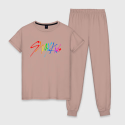 Женская пижама хлопок Stray kids автографы