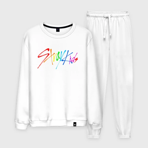 Мужской костюм хлопок Stray kids автографы