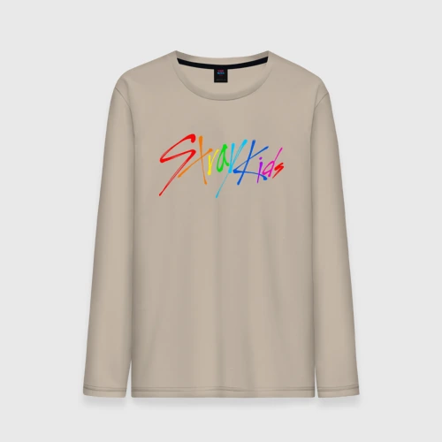 Мужской лонгслив хлопок Stray kids автографы