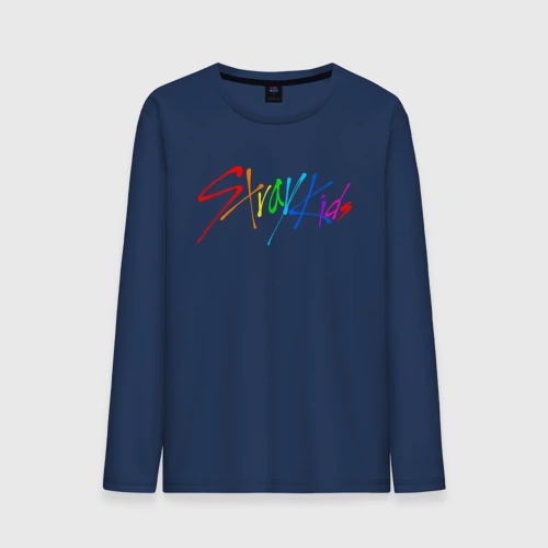 Мужской лонгслив хлопок Stray kids автографы