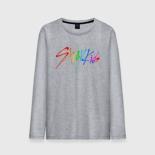 Мужской лонгслив хлопок Stray kids автографы
