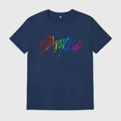 Мужская футболка хлопок Stray kids автографы