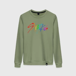 Женский свитшот хлопок Stray kids автографы