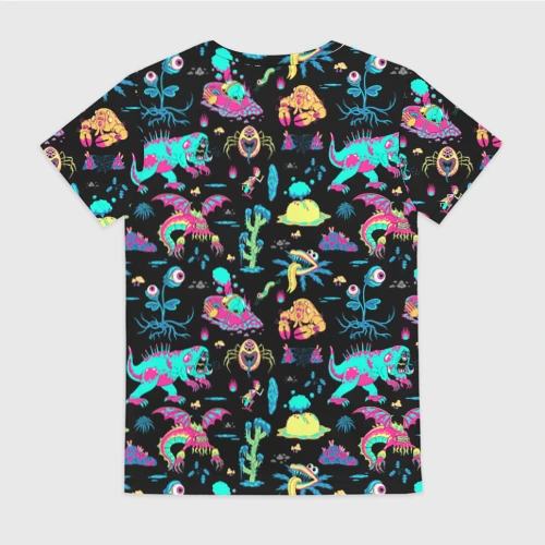 Женская футболка 3D Monsters Rick and Morty Фото 01 Женская футболка 3D Monsters Rick and Morty Фото 01