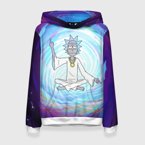 Женская толстовка 3D Rick in nirvana Фото 01 Женская толстовка 3D Rick in nirvana Фото 01