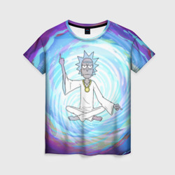Женская футболка 3D  Rick in nirvana