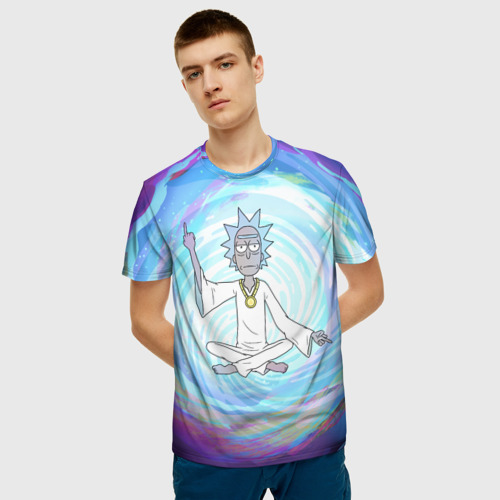 Мужская футболка 3D  Rick in nirvana Фото 01