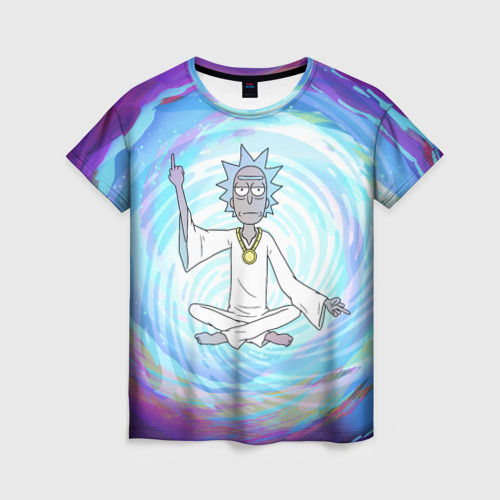 Женская футболка 3D Rick in nirvana Фото 01 Женская футболка 3D Rick in nirvana Фото 01