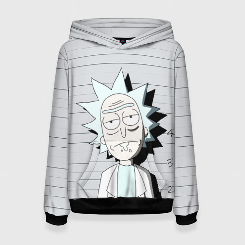 Женская толстовка 3D Rick is in prison Фото 01 Женская толстовка 3D Rick is in prison Фото 01