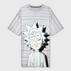 Платье-футболка 3D Rick is in prison