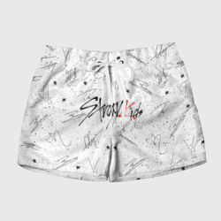 Женские шорты 3D Stray kids автографы
