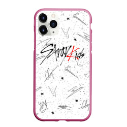 Чехол для iPhone 11 Pro матовый Stray kids автографы