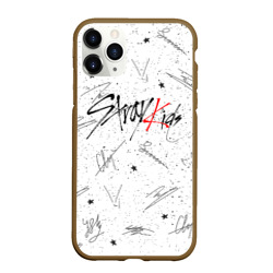 Чехол для iPhone 11 Pro Max матовый Stray kids автографы