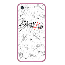 Чехол для iPhone 5/5S матовый Stray kids автографы