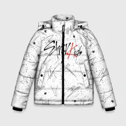 Зимняя куртка для мальчиков 3D Stray kids автографы