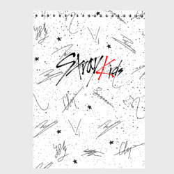 Скетчбук Stray kids автографы